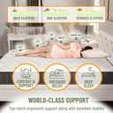 Ottomanson 9" Hybrid Twin Mattress - Firm - Made in USA - Individually Pocketed Coils & CertiPUR-US Foam - Fiberglass-Free - Bed in a Box