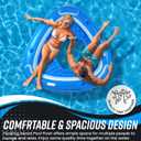 Vaygway Inflatable Floating Island Pool Float –Comfortable Relaxation Inflatable Floating Lake Pool Lounger Raft Water Float for River Beach Tanning Floating