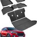 Custom Fit All-Weather Floor Mats & Cargo Liner & Rear Seat Back Protectors for Hyundai Tucson 2022-2026 (NOT Fit PHEV & N line) - Heavy-Duty TPE Liners, Full Coverage, Non-Slip Design Accessories