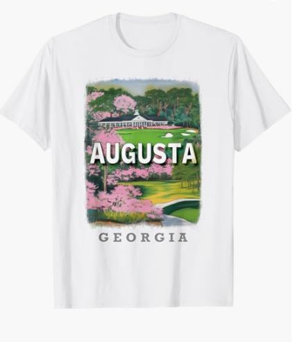 Augusta Georgia GA Golfing Paradise SD843 T-Shirt, Size Small