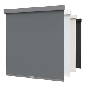 Cordless Blackout Roller Shades for Windows with Valance, Thermal Insulated UV Blocking Fabric, Cordless Window Blinds for Bedroom & Living Room, Easy Install, 28" W x 72" H, Grey