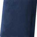 H.VERSAILTEX Velvet Stretch Couch Cushion Cover Plush Cushion Slipcover for Chair Cushion Furniture Protector Seat Cushion Sofa Cover (1 Piece Armchair Cushion Covers, Navy)