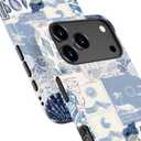 DEENAKIN for iPhone 17 Pro Max Case Cute,Aesthetic Vintage Beachy Summer Coquette Costal Collage Sea Shell,Compatible with Magsafe,Trendy Unique Protective Slim Silicone Phone Cover for Women Girls
