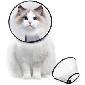 Cone Collar Adjustable After Surgery, Comfortable Pet Recovery Collar & Cone for Large Medium Small Dogs, Elizabethan Dog Neck Collar Plastic Practical