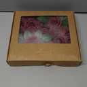 Ling's moment Artificial Flowers 25Pcs Burgundy Roses Decor w/Stems,3" Real Touch DIY Foam Floral for Wedding Bouquet/Centerpieces, Outdoors Party Backdrop, Room/Table, and Garden/Pot Decorations