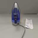 Hamilton Beach Steam Iron & Vertical Steamer for Clothes with Scratch-Resistant Durathon Soleplate, 8' Retractable Cord, 3-Way Auto Shutoff, Anti-Drip, 1500 Watts, Blue