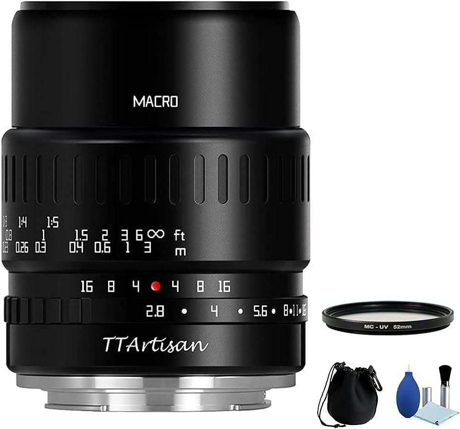 TTArtisan 40mm F2.8 APS-C Macro Lens 1:1 Magnification Manual Focus Camera Lens for Panasonic/Olympus M4/3 Camera G1 G85 GF1 GF9 GM1 GH2 GH5 EM10II EPL9 EPM1 EM10III (Micro Four Thirds Mount)