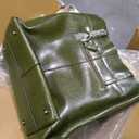 Kattee VintAge Genuine Leather Bag with Adjustable Handles Green