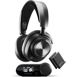 SteelSeries Arctis Nova Pro Wireless Multi-System Gaming Headset - Premium Hi-Fi Drivers - Active Noise Cancellation - Infinity Power System - ClearCast Gen 2 Mic - PC, PS5, PS4, Switch, Mobile