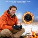 Thin&Thick Winter Gloves for Men and Women,Warm Waterproof Snow Glove for Cold Weather for Ski Hiking Driving Cycling (Large)