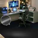 60 x 75 Waterproof Chair Mat for Hardwood, Office Chair Mat for Rolling Chair, Desk Mat for Hardwood Floor, Floor Mat for Home Office, Anti-Slip PVC Floor Protector for Gaming Room (Black)