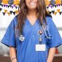 3 x 8Pcs Horror Badge Reels, Halloween Badge Reels Retractable, Funny Badge Holder Alligator Clip for Nurse Doctor