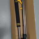 Drapery Pull Rod,36 to 63 Curtain Pull Telescoping Pole Heavy Duty For Curtains Wand Stainless Steel Tubes Soft Sponge Handle Rod for Curtains Extension Pole Lightweight (Black Yellow)