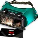 KwikSafety - Charlotte, NC - EAGLE EYES, HAMMERHEAD, OWL Welding Goggles [ANTI-FOGGING ANTI-SCRATCH] ANSI Tested OSHA (Eagle Eyes | Green | Shade #5 + Free Shade #10)