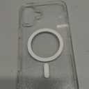 Choiche for iPhone 16 Plus Case Magnetic, Women Clear Glitter Bling Sparkly Case, [2xDiamond Camera Lens Protectors] [2xTempered Glass Screen Protectors] [Compatible MagSafe] 6.7" (Glitter Clear)