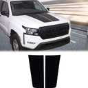 Aunginsy Car Front Hood Panel Decal Sticker Compatible with Nissan Frontier 2022-2024 2025 Front Hood Engine Panel Precut Vinyl Decal Black Graphic Film Trim Modelling Decorative Exterior Accessories