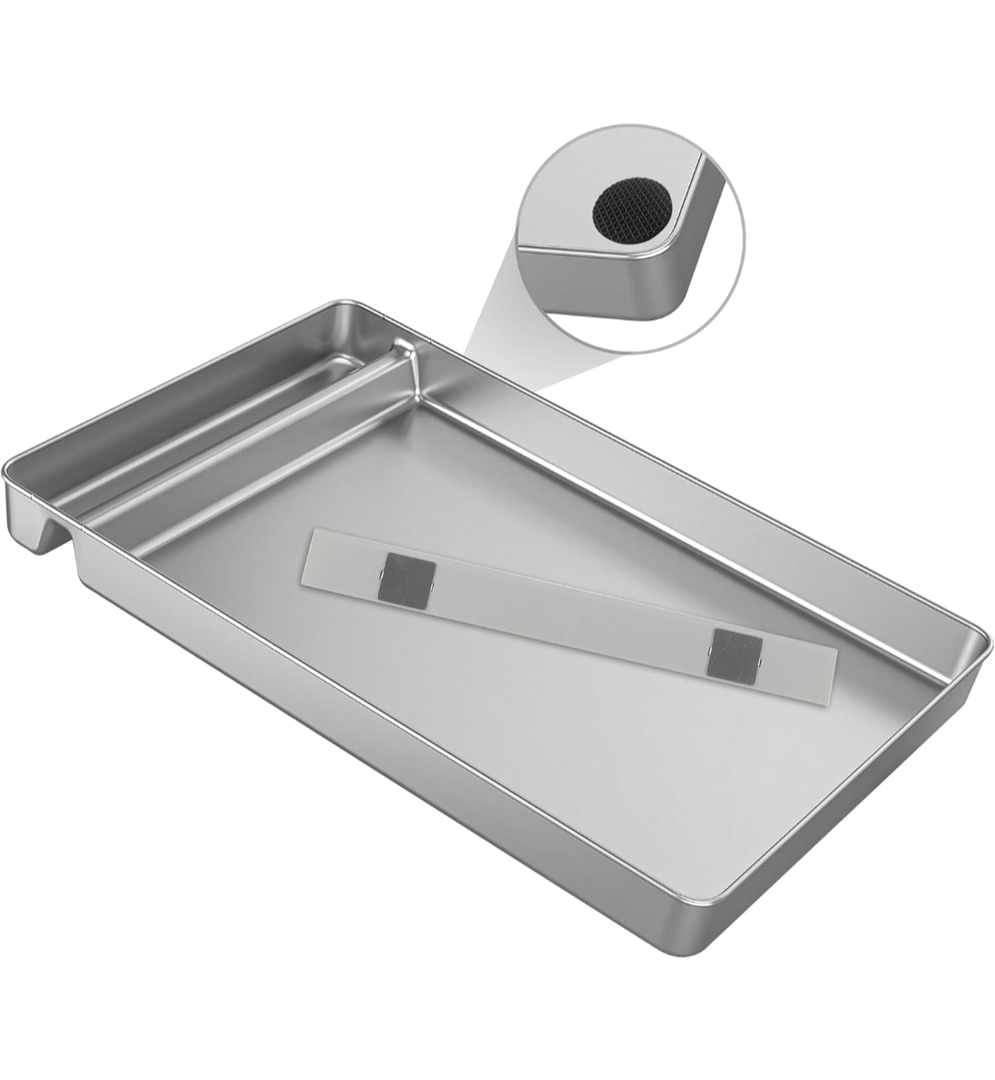 Stainless Steel Reusable Litter Tray Compatible with Petsafe-Scoop Free Self-Cleaning Cat Litter Box - Non Slip Rubber- Stainless Steel Will Never Absorbs Odor, or Stains, 4.5LB Bag Of Crystal Clear Cat Litter