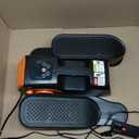 Under Desk Elliptical Machine, 2-in-1 Electric Leg Exerciser for Seniors, Quiet & Compact Pedal Exerciser with Remote, 12 Speed Elliptical Exercise Machine for Home Office