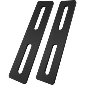 Steel Ditch Light Bracket Extension Compatible with Most Ditch Light Brackets, LED Ditch Light Mounting Bracket Extension Kit Fits for SUV Trucks Off-Road Vehicles, Black, 2 Pieces