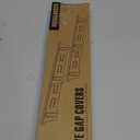 Stove Gap Covers Stainless Steel, Stove Gap Filler Between Stove and Counter, Stove Gap Guards and Range Trim Kit, Easy Retractable Length 13.8" to 27.6", Width 1", Valentines Day Gifts (2 Pack)