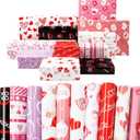 4 x Fancy Land 10 Sheets Valentine Wrapping Paper Sheets Wedding Valentines Day Gift Wrap Folded Large Sheets 20 X 28 Gift Decoration