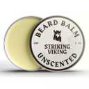 Striking Viking Beard Balm for Men  Light Hold, Unscented, 2 Oz - Leave-in Beard Conditioner with Shea Butter, Tea Tree, Argan & Jojoba Oils - Smooth, Shape & Moisturize Coarse, Dry Facial Hair (2 Ounce (Pack of 1))