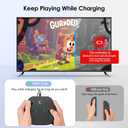 HUIJUTCHEN for Switch 2 Charging Grip,Portable Magnetic Charge Grip for Nintendo Switch 2 Joy-con Controllers,Comfort OEM Controller Charger Holder with USB-C Cable,Indicator Light