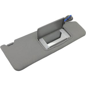 Right Passenger Side Sun Visor 83230TG7A12ZB for Honda Pilot 2017-2022, Honda Ridgeline 2018-2023 Sun Shade with Lighted Replaces # 83230-TG7-A12ZB (Gray)