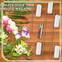 Leriton 13 Pcs Lei Needle Kit, 6 Pcs 10.2' Stainless Steel Long Needle for Hawaiian Leis 6 Twine 1 Sewing Scissors Making Kit for DIY Graduation Hawaiian Flower Wreath Craft Accessory