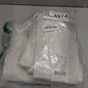 NICETOWN Natural Kitchen 100% Blackout Narrow Curtains 48 inches Long 2 Panels Set, 34" Wide, Rustic Grommet Thermal Insulated Full Blackout Window Draperies with White Liners for Cupboard