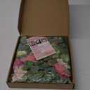 Waipfaru Flower Garland Decorations, 6.07Ft Pink Floral Rose Garland, Artificial Eucalyptus Greenery Vines with Flowers for Wedding Table Runner Centerpieces Backdrop Room Decor (Pink) (1 Pack)