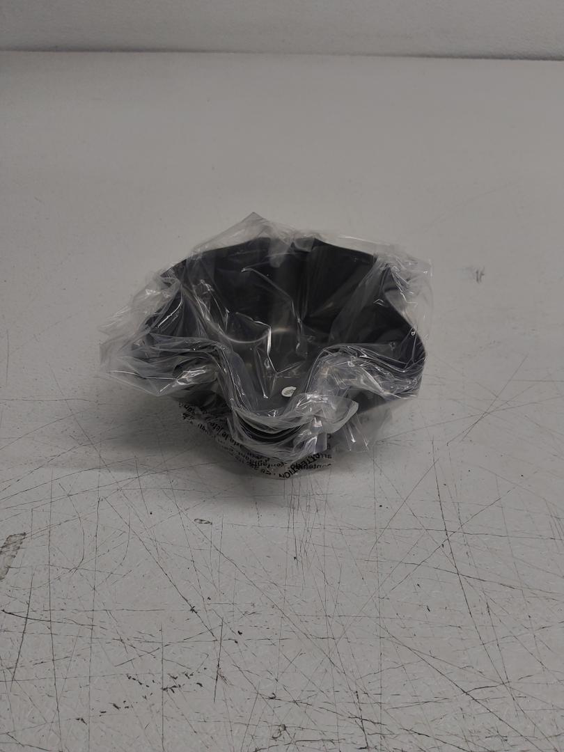 Khaby Lame Tortilla Bowl Pan Set, Easy to Use, Dishwasher Safe Plastic, Black, 4-Pack