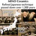 Raised Cat Food Bowl Elevated Cat Bowl MINO Ceramics Made in Japan for Cats and Small Dogs (Regular, White)