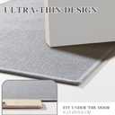 chakme Bathroom Rugs Mat 47x17, Ultra Thin Non Slip Bath Mat Runner Quick Dry Absorbent Bath Mat for Bathroom Floor, (Light Grey, 47"x17")