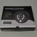 Greadio Portable Bluetooth CD Player with 2000mAh Rechargeable, Personal CD Player for Car with FM Transmitter/AUX, CD Discman Player with Headphone, 120s Anti-Skip, USB Port, Backlight (Black)