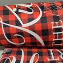 VitalCozy 10 Pcs Valentine's Day Buffalo Plaid Kitchen Decor Set Oven Mitts and Pot Holders Heart Kitchen Towels and Rugs for Chef Baking Cooking Grilling BBQ Gift