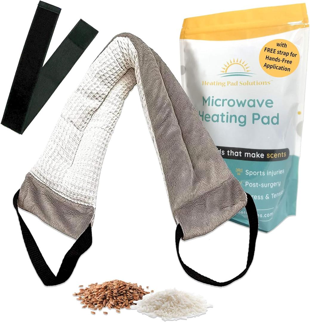 Versatile Heated Neck Wrap Microwavable - Neck Warmer Microwave Heating Pad for Shoulders, Sore Muscles - 22 Inches - 1 Pack