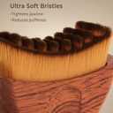 Lymphatic Contour Face Brush - Wooden Face Brush for Lymphatic Drainage - Facial Sculpting Guasha Dry Brushing Massage Tool - Contour Glow Brush Lymph Drainage Depuff Lift Brushes for Face Neck Chin