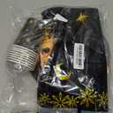 Ramadan Mubarak Supplies Eid Al-fitr Hari Raya Mosque Disposable Tablewares Cobalt for 12-Persons Includes Paper Plates, Cups, Napkins, Set of Plastic Cutlery and Tablecloth