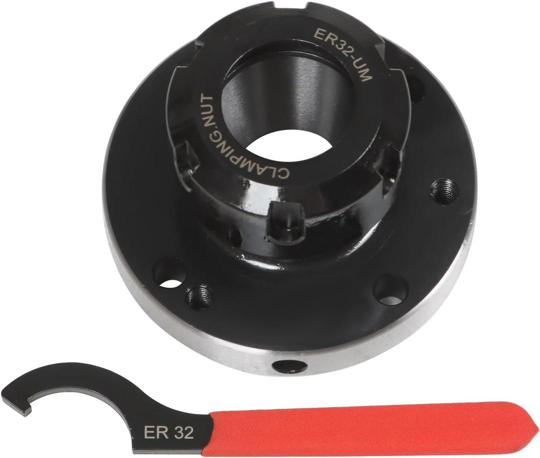 ER32 Collet Chuck Fixture Plain Back 80mm Diameter
