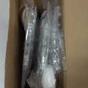 Retisee 12 Pcs Winter Snowflake Window Lights Decorations Battery Operated Winter Snowflake Window Decorations LED Sucker String Lamp Hanging Lighted for Xmas Fireplace Indoor Decor (White,Blue)