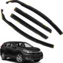 in Channel Rain Guards Fit for 2017-2022 Honda CRV (CR-V) SUV, Smoke Tinted Wind Deflectors Snow Window Visors, Easy Installation Vent Shield Shades 2018 2019 2020 2021