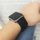 Compatible Apple Watch Band 42mm 44mm, Natural Handmade Wooden Replacement iWatch Series 4 3 2 1 Sports Strap Wristband - Link Remover as a Gift (Black, 42mm/44mm)