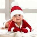 Christmas Knitted Santa Hat Set for Christmas Party Cosplay Costume