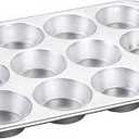 Nordic Ware Natural Aluminum Commercial Muffin Pan, 12 Cup