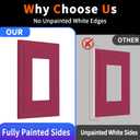 Wine Red Outlet Covers Burgundy 1 Gang Rocker Single Light Switch Cover Plate Decorative Gfci Wall Plate Electrical Switch Plate Covers Living Room Bedroom Dramatic Modern Cover