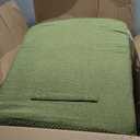 EHEYCIGA Curved Dog Stairs Ramp for High Beds 19.7" H, 4-Step Dog Steps for Small Dogs and Cats, Pet Stairs for High Bed Climbing, Non-Slip Balanced Pet Step Indoor, Olive Green