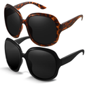 Miyya Oversized Polarized Sunglasses Women, Trendy Retro Sun Glasses for Women 2025, Oversized Shades