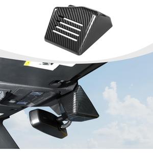 RAZPOY Inner Rearview Mirror Base Cover Trim Compatible with 2021-2023 Ford Bronco Carbon Fiber Interior Accessories