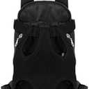 uvbws Black pet Carrier Backpack, Dog Carriers for Small Dogs Backpack, Soft and Durable Small Dog Chest Backpack, Suitable for Walking/Hiking/Camping/Traveling L